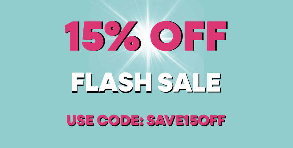 Save 15% Sitewide – 24 Hours Only!