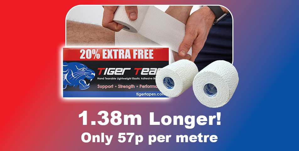 20% EXTRA FREE on Tiger Tear EAB White 7.5cm