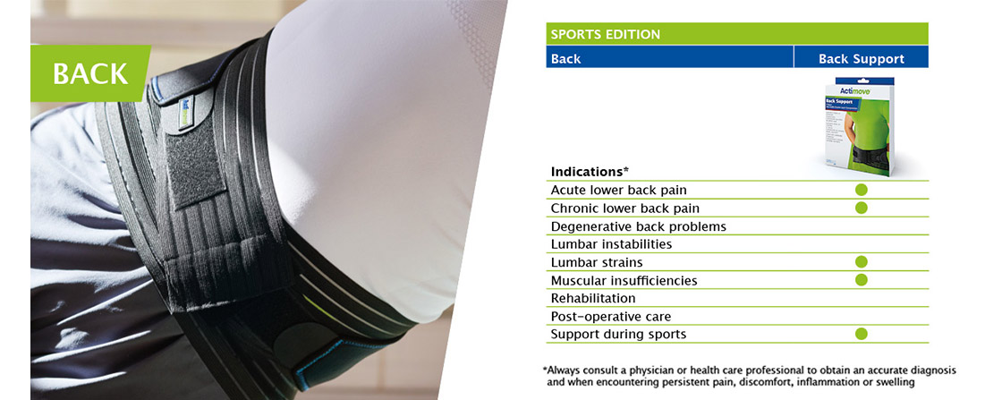 Actimove® Sports Edition Back Support