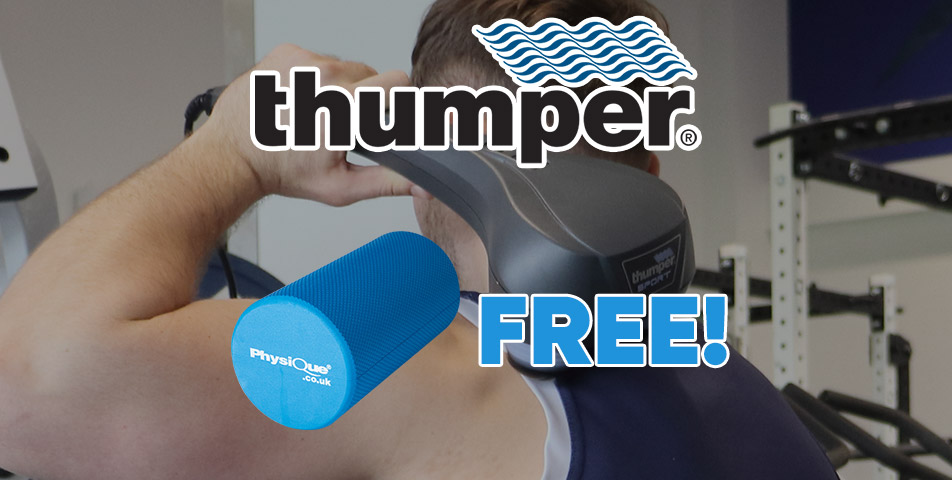 FREE Physique Pro Foam Roller 15cm x 30cm with Every Thumper Massager!
