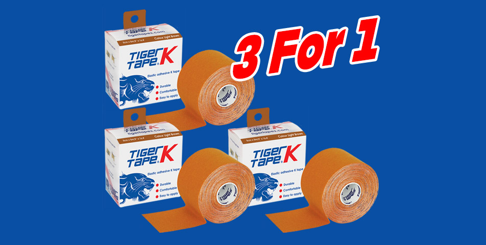 Buy 1 Get 2 Free - Tiger K Tape Light Brown