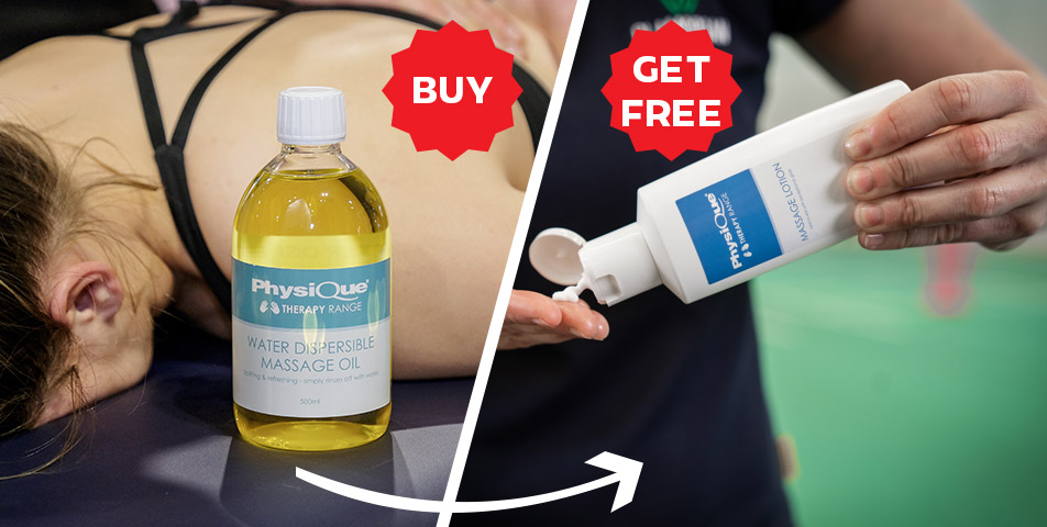FREE Massage Lotion 200ml with a Water Dispersible Massage Oil 500ml