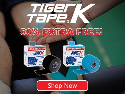 50% OFF EXTRA FREE on Tiger K Tape in Blue & Black