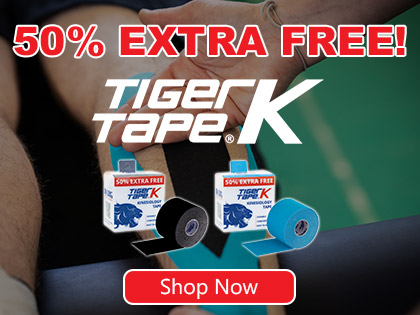 50% OFF EXTRA FREE on Tiger K Tape in Blue & Black