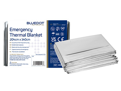 Blue Dot Foil Blanket