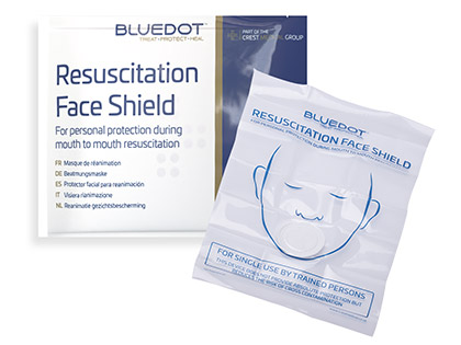 Blue Dot Resuscitation Face Shield
