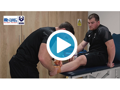 Bristol Bears - Lateral Ankle Sprain Taping Technique