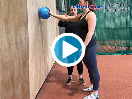 Proprioception Exercise for Elbow & Shoulder with Soft Pilates Ball | British Athletics x Physique