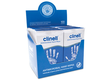 Clinell Antimicrobial Hand Wipes