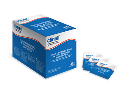 Clinell 2% Chlorhexidine In 70% Alcohol Skin Wipes