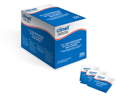 Clinell 2% Chlorhexidine In 70% Alcohol Skin Wipes