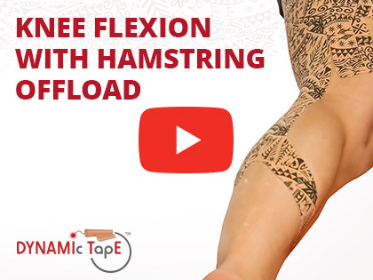 Dynamic Tape for Knee Flexion with Hamstring Offload