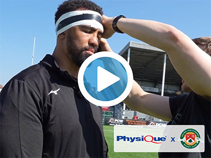 Rugby Taping Tutorial for Protecting Ears with Ealing Trailfinders