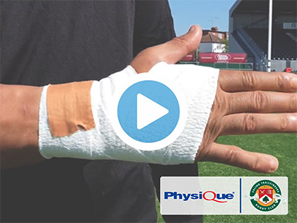 Rugby Taping for Wrist Support with Ealing Trailfinders