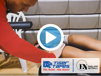 England Netball Taping Series – Achilles Tendinopathy Kinesiology Taping Tutorial