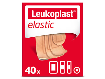 Leukoplast® Elastic Plasters 4 sizes Pack of 40