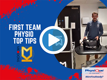 MK Dons FC - First Team Physio Top Tips