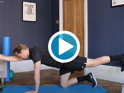 Physique Golf Exercises | Improving Back Strength with Superman Stretch
