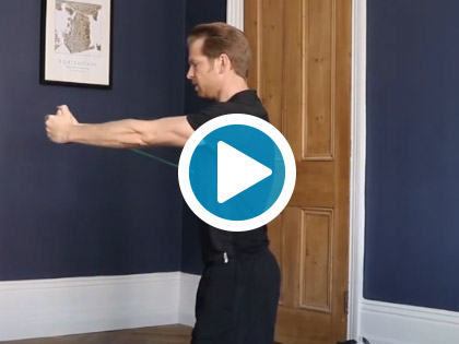 Physique Golf Exercises | Improving Core & Shoulder Strength with the Pallof Press