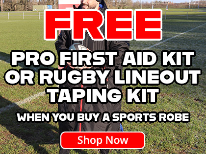 FREE Pro Sports First Aid or Lineout Taping Kit when you buy a Physique Sports Robe