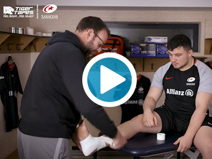 Tiger Tapes Rugby Taping Techniques | Mild Lateral Ligament Sprain to the Ankle