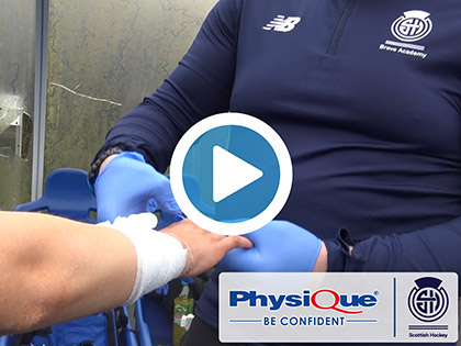 Wound Dressing Tutorial with Scottish Hockey