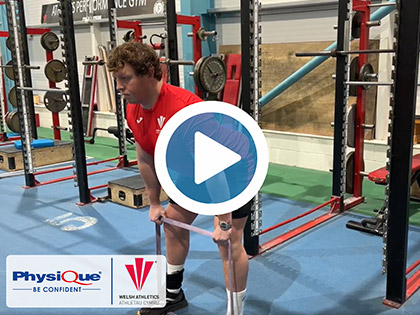 Resisted Romanian Deadlifts for Hamstring Strain - Welsh Athletics Injury Exercises Series