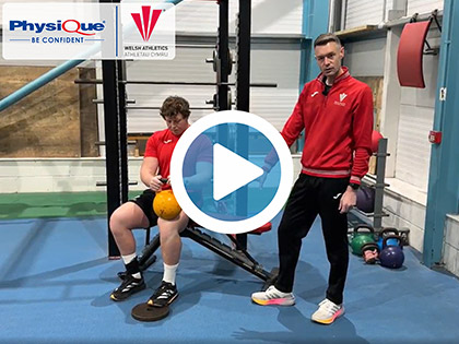 Seated Calf Raises for Calf Strain - Welsh Athletics Injury Exercises Series