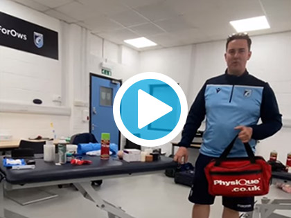 What's In My Bag : Senior Physiotherapist for Cardiff Rugby