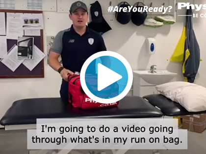 What's In My Bag: Physiotherapist for Hampshire Cricket