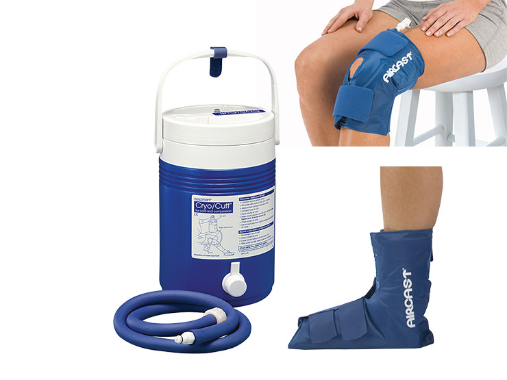 Aircast Knee or Ankle Cryo/Cuff Plus Gravity Cooler Pack