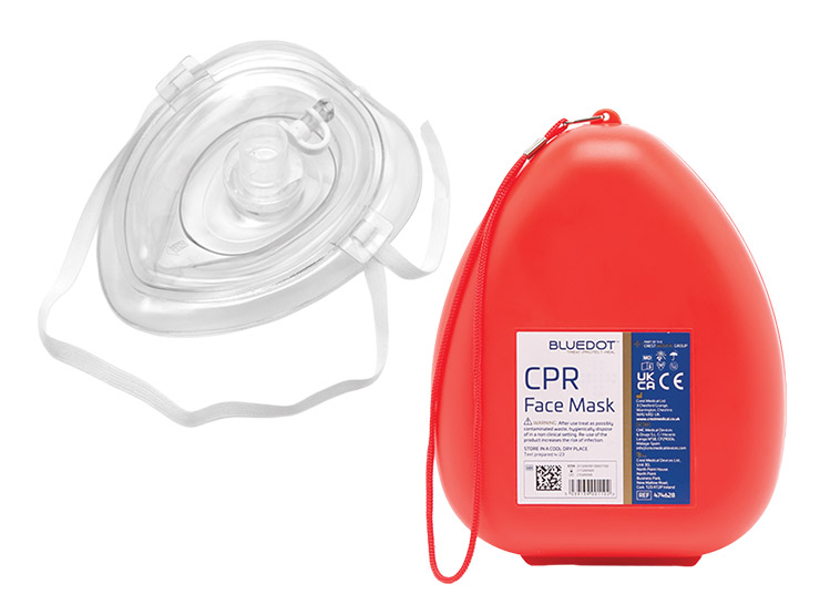 Blue Dot CPR Pocket Face Mask in Case