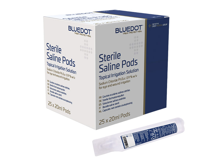 Sterile Eye & Wound Wash Pods Pack of 25