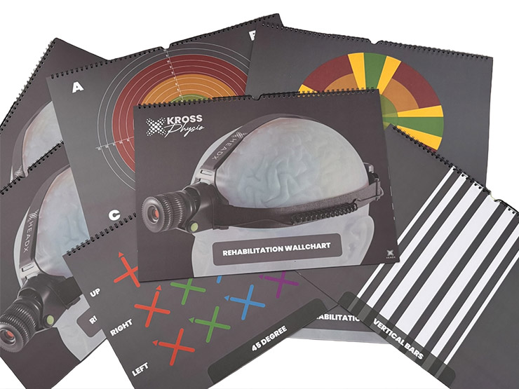 HeadX Kross A3 Physical Spiral Bound Wall Charts - Set of 12