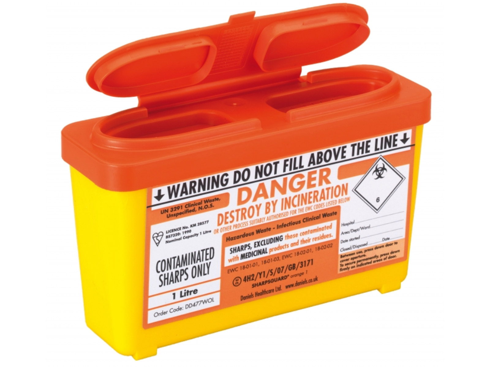 Buy Sharps Disposal Box - Safe and disposal of used needles and blades ...