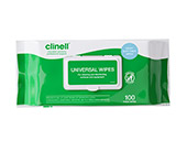 Clinell Universal Soft Thick Disinfectant Wipes Pack of 100