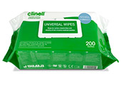 Clinell Universal Sanitising Wipes Pack of 200