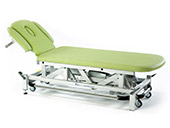 2 Section Therapy Table Electric Plus with Armrests - Sky Blue