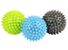 Spikey Balls Set Of 3 - Grey, Blue & Green